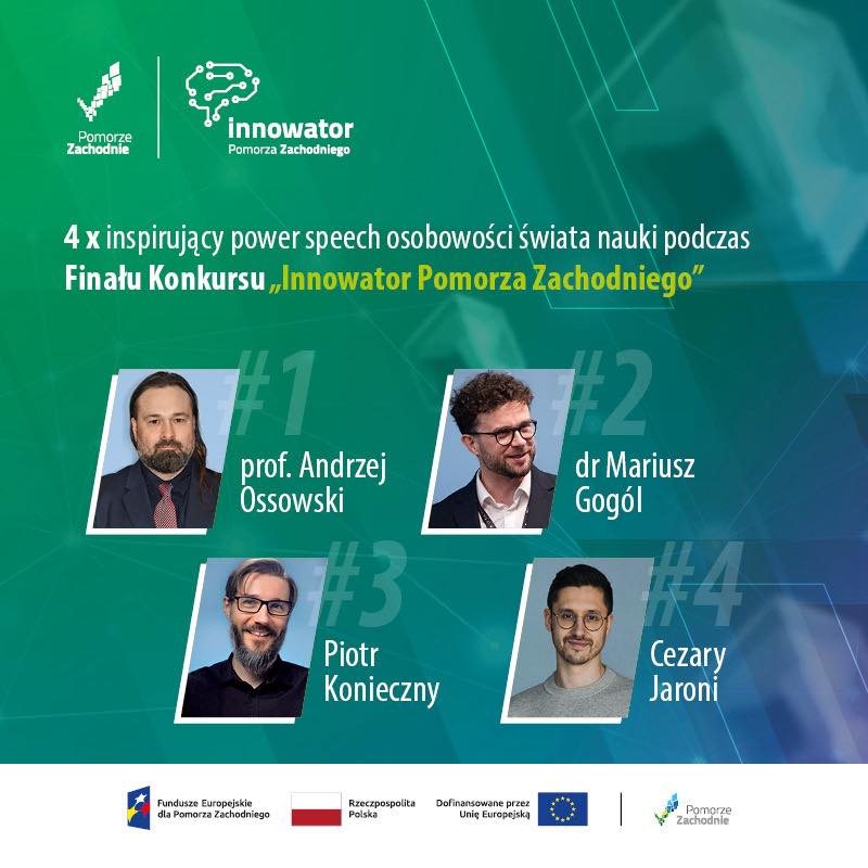 grafika promująca wydarzenie, zawiera logotypy oraz zdjęcia jury