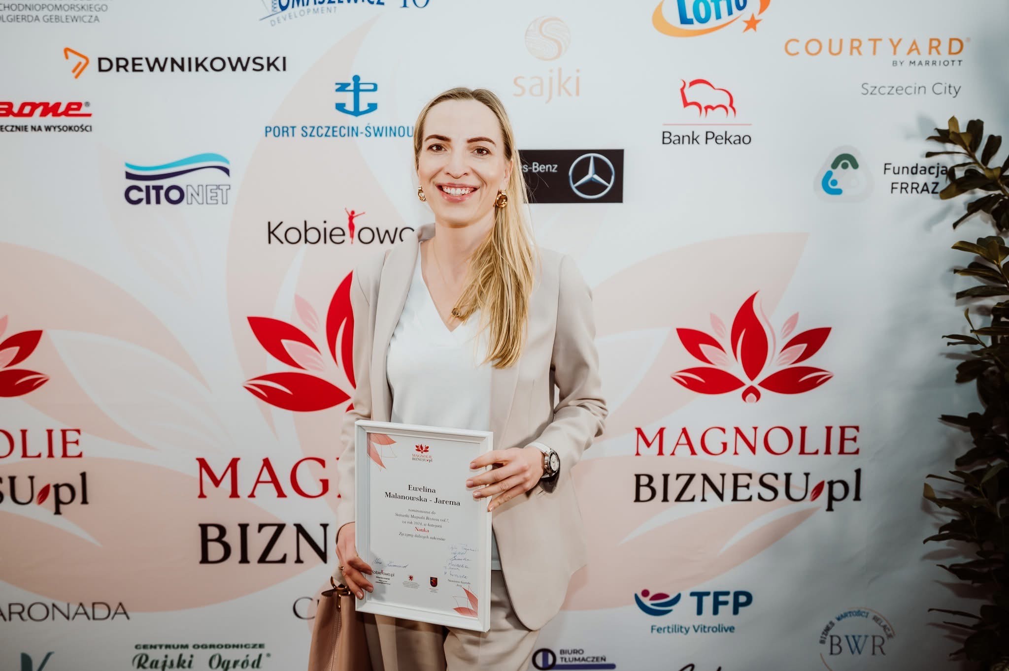 Dr Ewelina Malanowska-Jarema jedną z nominowanych do nagrody Magnolie Biznesu w kategorii NAUKA