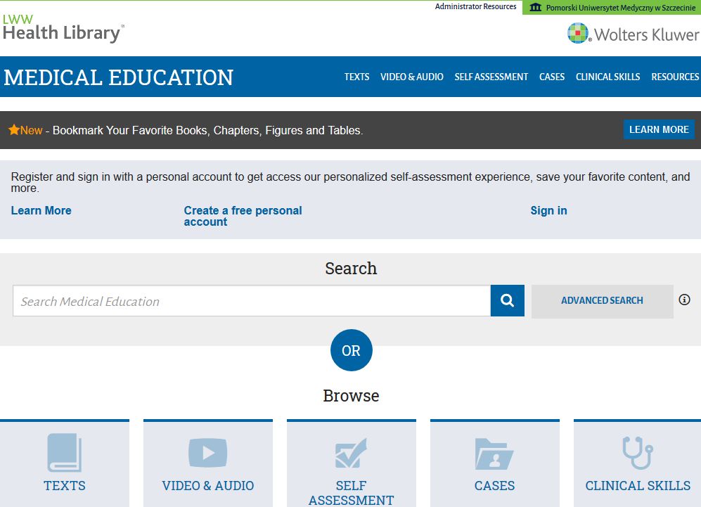 Dostęp testowy do podręczników online wydawnictwa LWW