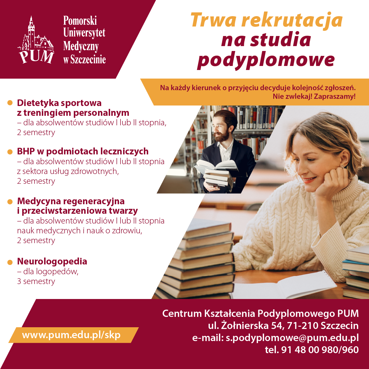 Zapraszamy na studia podyplomowe!