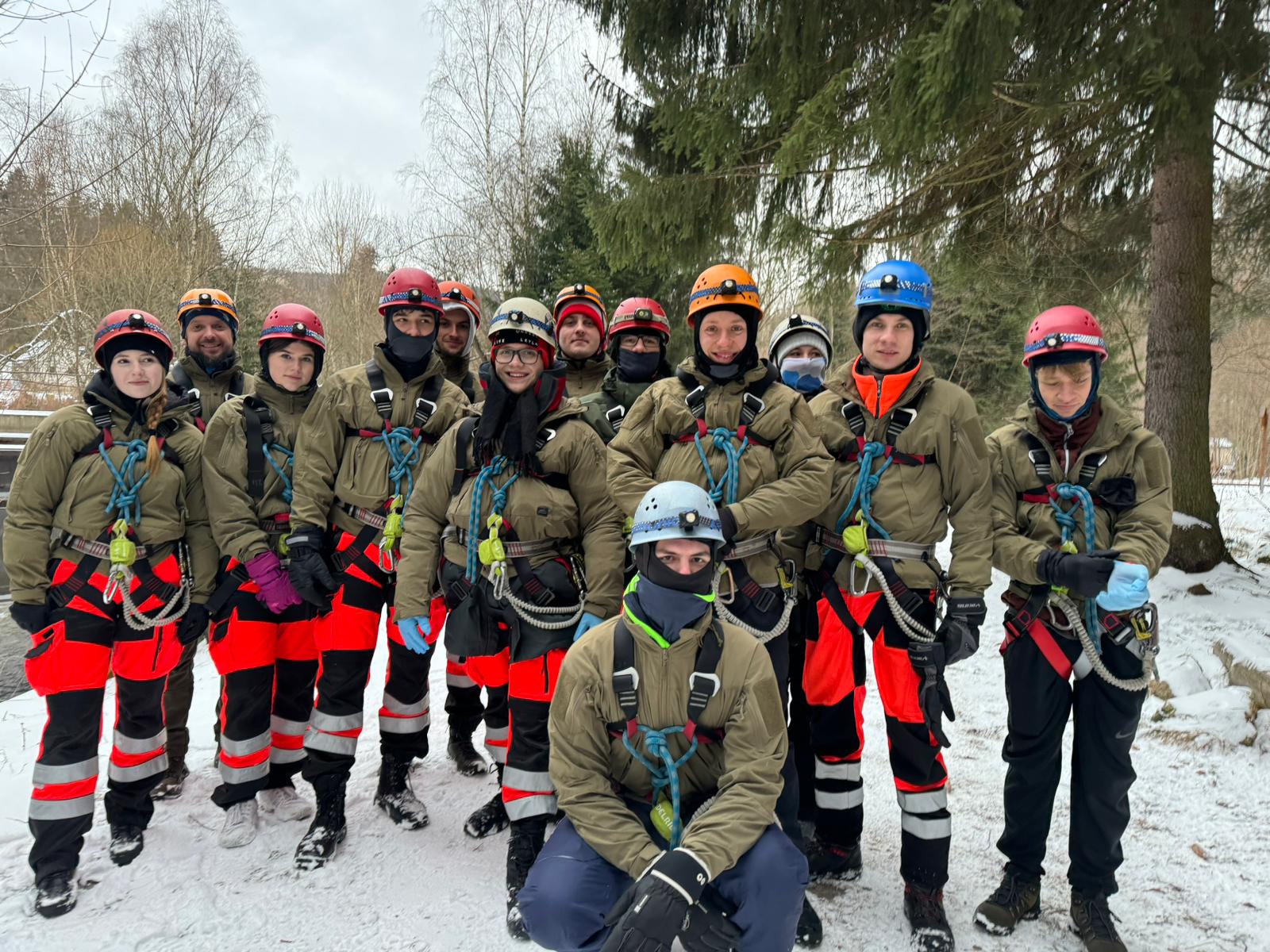 Studenci Ratownictwa medycznego z Bezpieczeństwem morskim i Sektora offshore na zimowym obozie w Saksonii!&nbsp; 