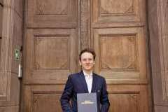 Mgr Bogusław Kowalski, zwycięzca wydziałowego konkursu na najlepszą pracę magisterską kierunku analityka medyczna