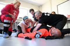 podczas ćwiczeń z ratownictwa