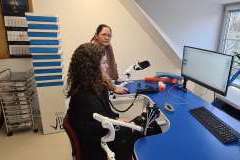 Uczniowie z LO nr 1 w Szczecinie w Międzywydziałowym Centrum Dydaktyki Nr 2 PUM.