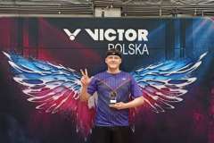Sebastian Saldat, student II roku kierunku lekarskiego Pomorskiego Uniwersytetu Medycznego w Szczecinie, odnosi kolejne sukcesy na badmintonowych kort