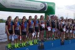 Dwie wioślarskie ósemki z PUM na podium