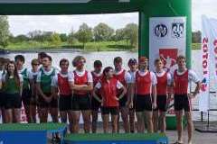 Dwie wioślarskie ósemki z PUM na podium