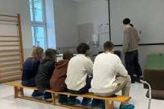 Uczniowie z LO nr 1 w Szczecinie w Międzywydziałowym Centrum Dydaktyki Nr 2 PUM.