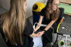 Uczniowie z LO nr 1 w Szczecinie w Międzywydziałowym Centrum Dydaktyki Nr 2 PUM.