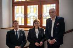 Minister zdrowia Izabela Leszczyna z wizytą w rektoracie PUM oraz w Ponadregionalnym Ośrodku Żywienia Dojelitowego i Pozajelitowego dla Dzieci
