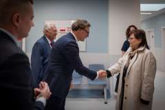 Minister zdrowia Izabela Leszczyna z wizytą w rektoracie PUM oraz w Ponadregionalnym Ośrodku Żywienia Dojelitowego i Pozajelitowego dla Dzieci