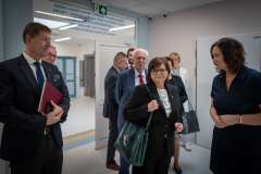 Minister zdrowia Izabela Leszczyna z wizytą w rektoracie PUM oraz w Ponadregionalnym Ośrodku Żywienia Dojelitowego i Pozajelitowego dla Dzieci