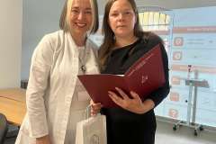 dr hab. n. med. Ryta Łagocka, prof. PUM i dr Alla Belova