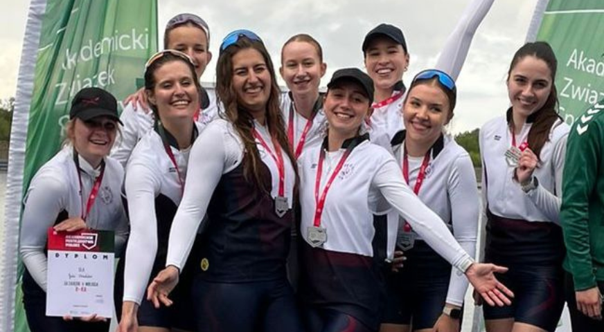 Sukces naszych studentów i studentek podczas Akademickich Mistrzostw Polski w wioślarstwie