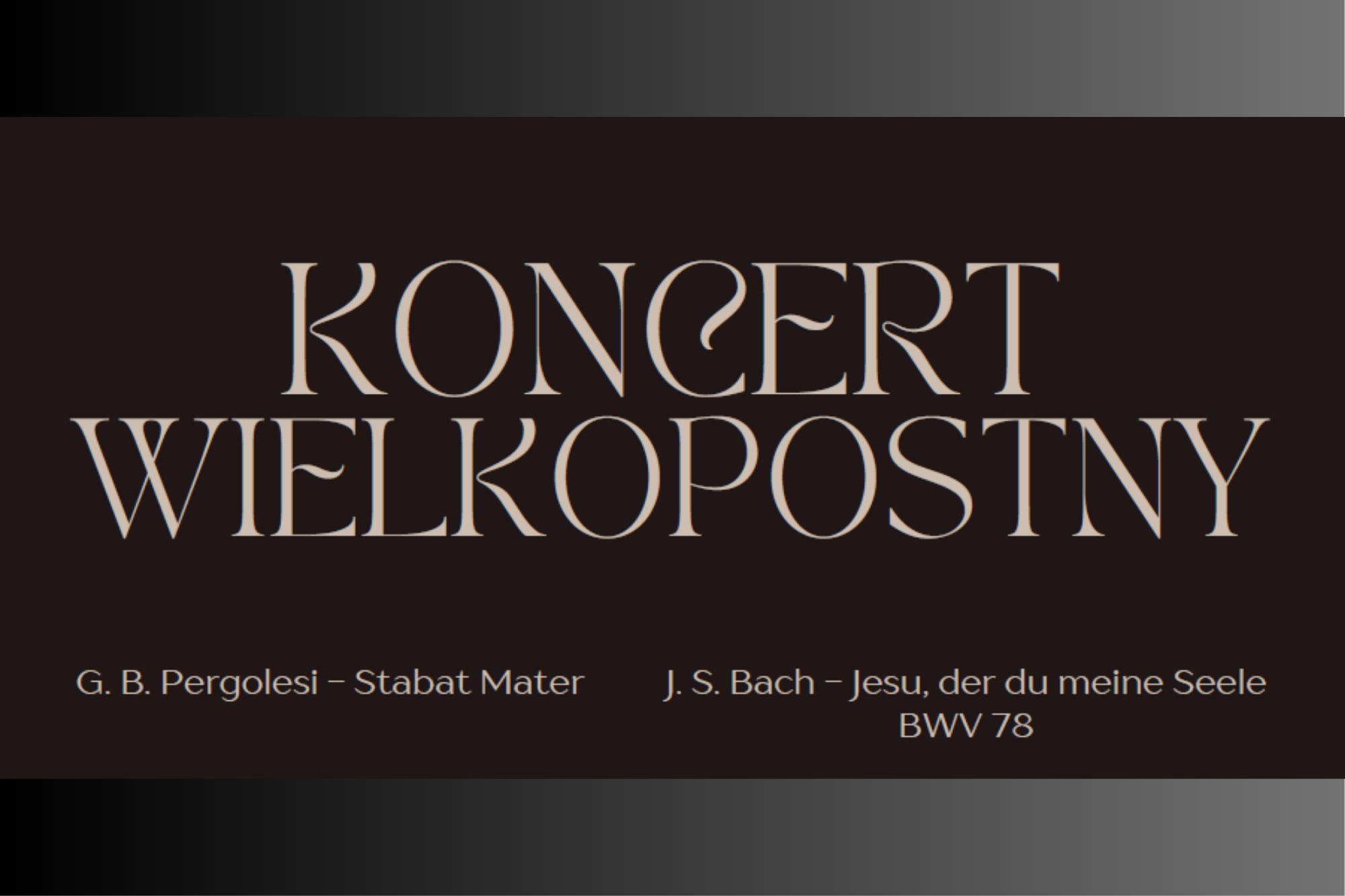 Koncert Wielkopostny – zaproszenie