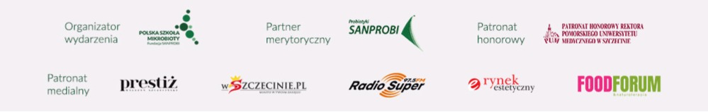logotypy organizatorów, patronatów i partnerów