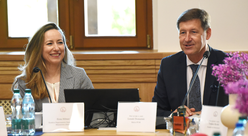 Wizyta Dyrektor Ilony Hibner w Rektoracie PUM 