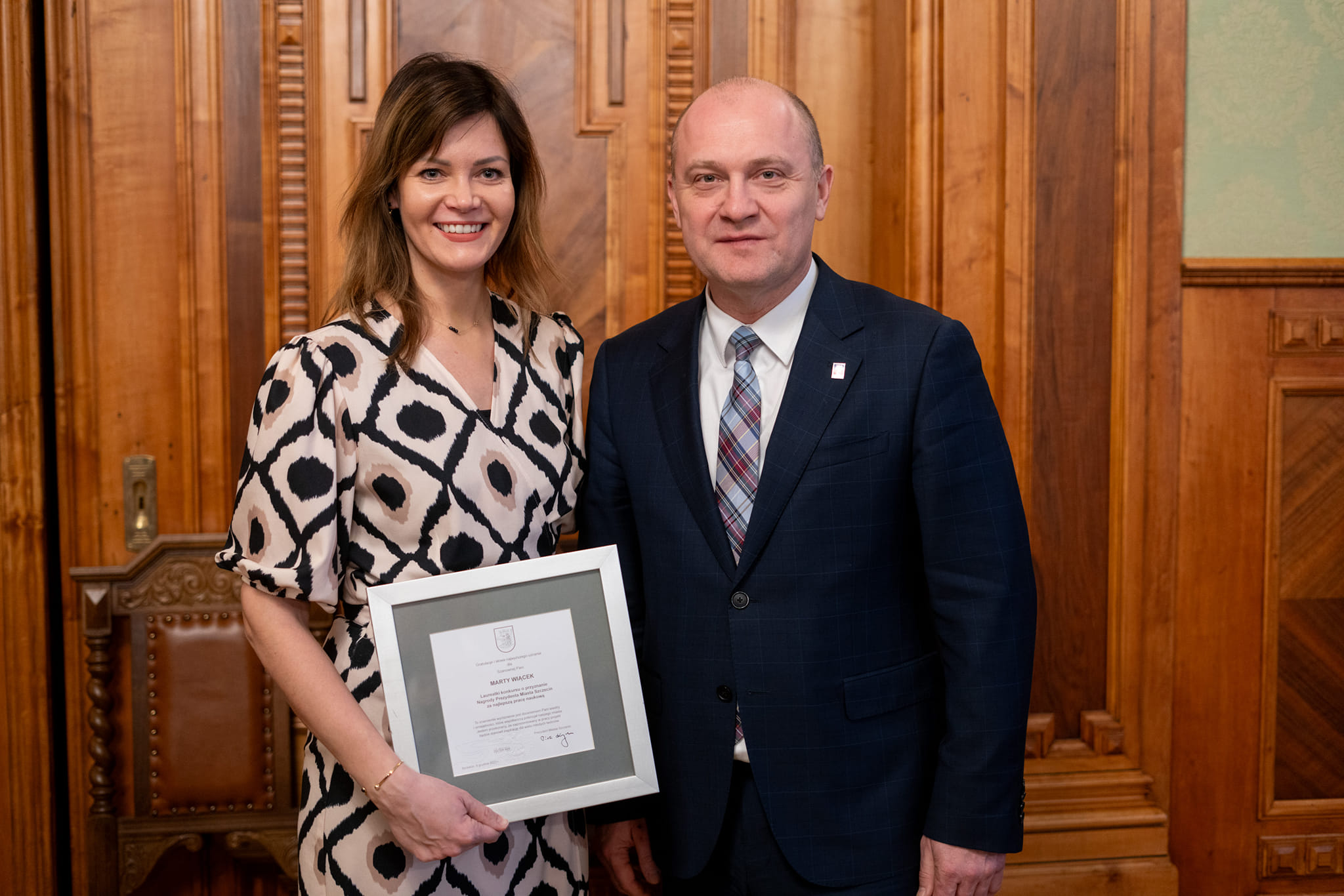Dr n. med. Marta Wiącek laureatką nagrody Prezydenta Miasta Szczecin