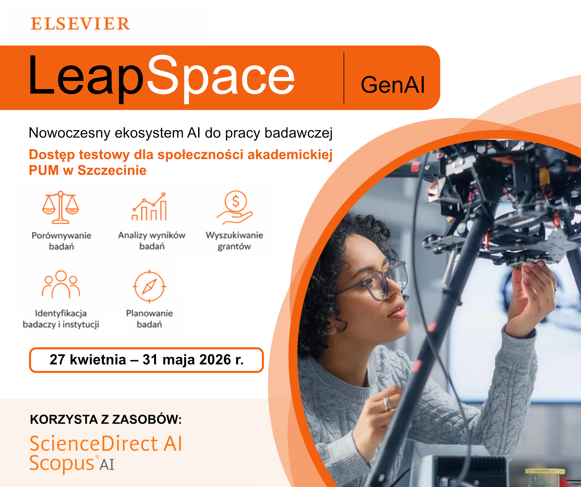Informacja o dostępie testowym do narzędzia LeapSpace
